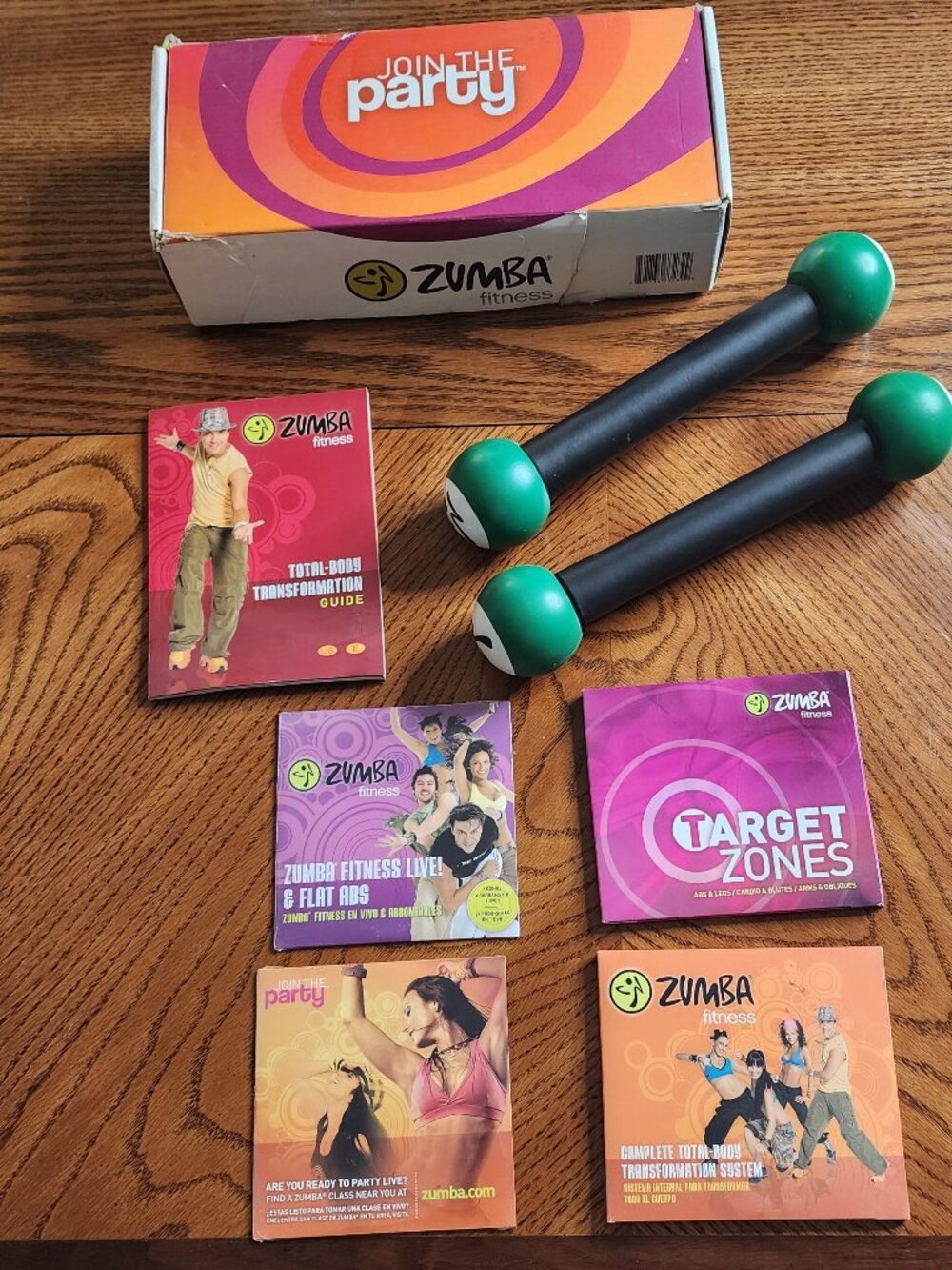 Zumba Fitness Join The Party Total Body Transformation Kit, DVD & Toning Sticks